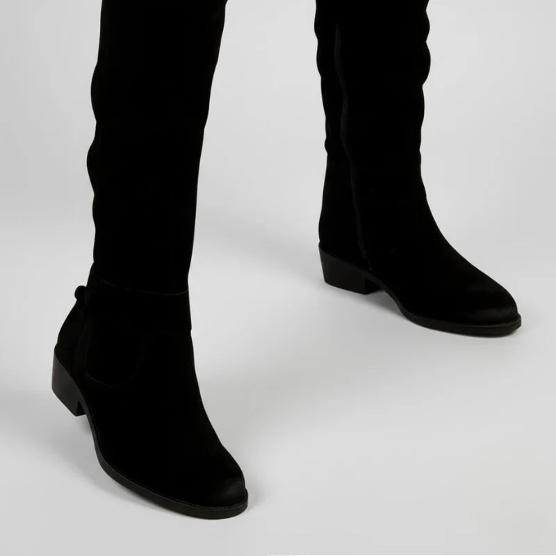 Knee-High Suede Orthopedic Boots
