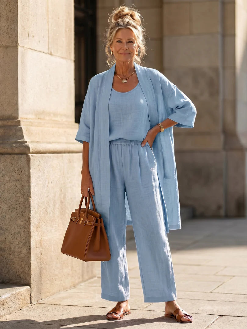 Three-Piece Relaxed Pant Set