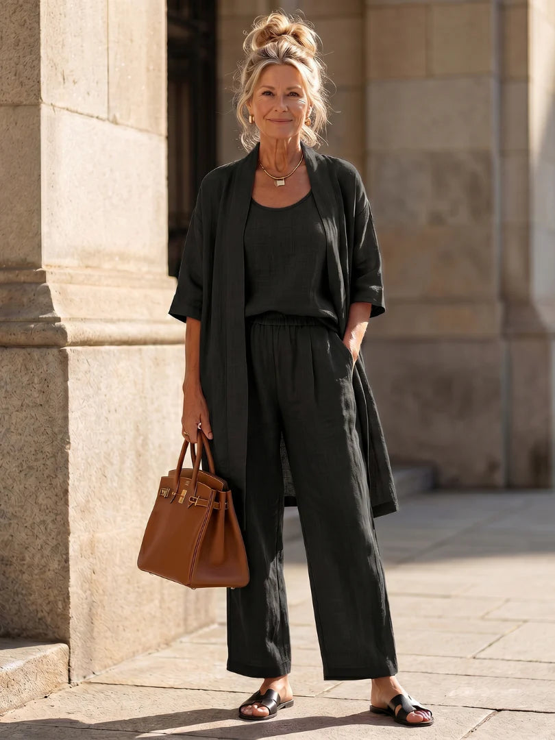 Three-Piece Relaxed Pant Set