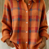 Women's Collared Button-Front Cardigan