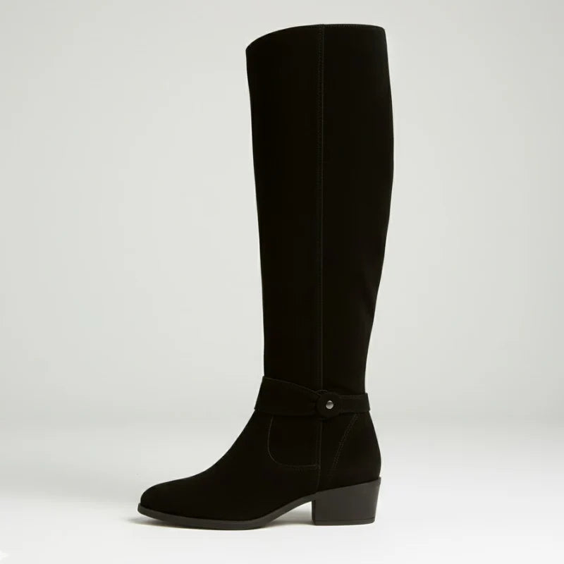 Knee-High Suede Orthopedic Boots