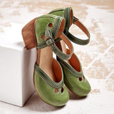 Women's Buckled Block Sandals