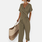 Women's Draped Pant Set
