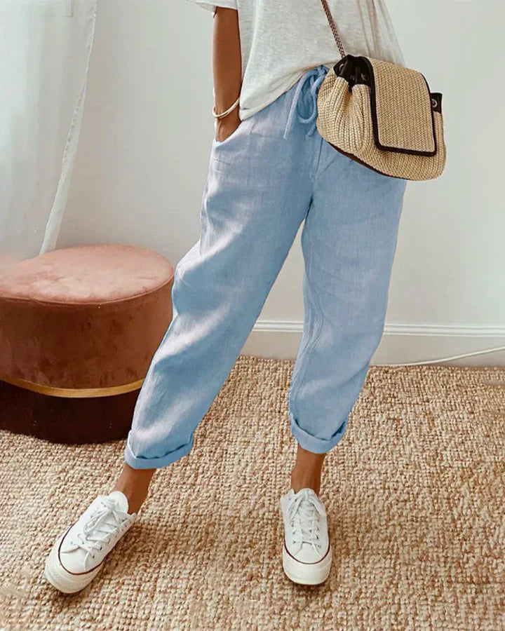 Relaxed Casual Drawstring Pants