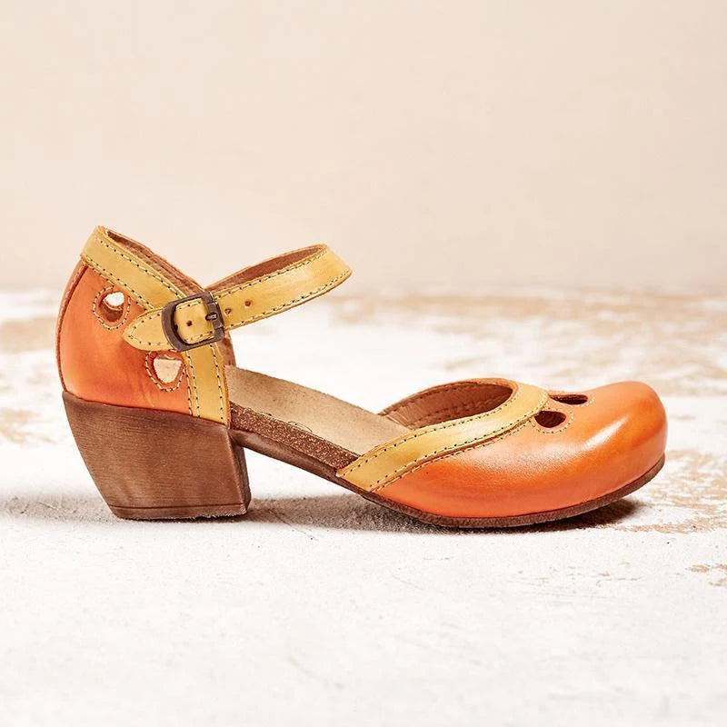 Women's Buckled Block Sandals