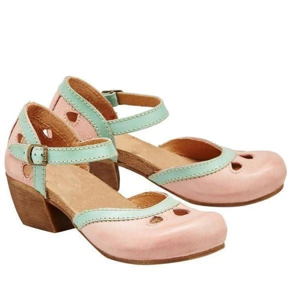 Women's Buckled Block Sandals