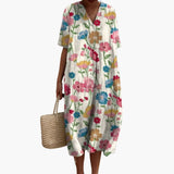 Floral Oversized Midi Dress