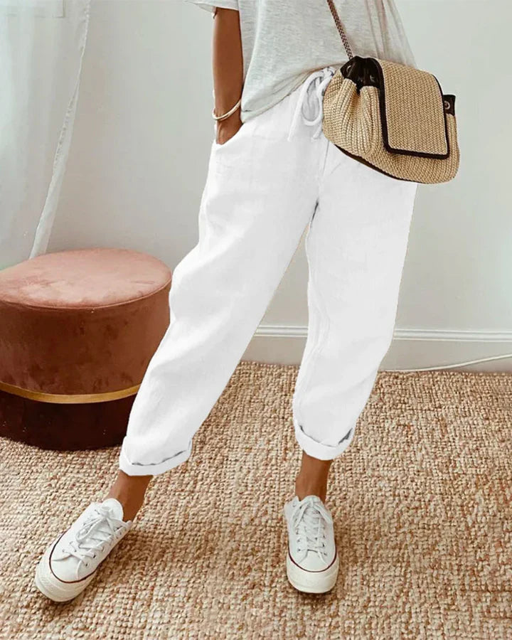 Relaxed Casual Drawstring Pants