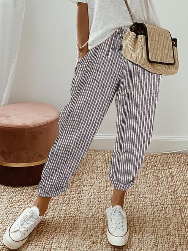 Relaxed Casual Drawstring Pants