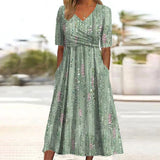 Women's Floral Print Midi Dress