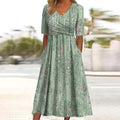Women's Floral Print Midi Dress