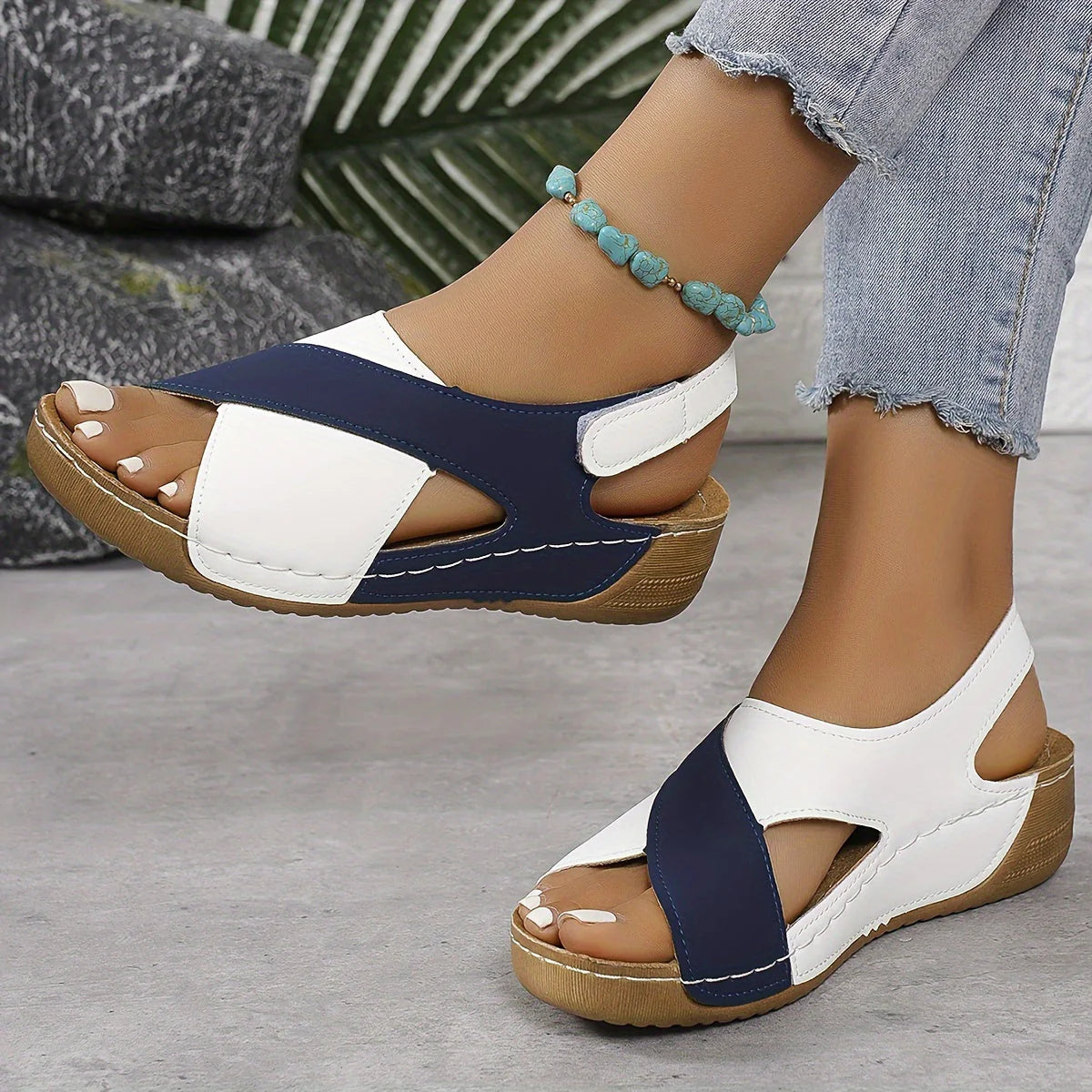 Cross-Strap Orthopedic Sandals