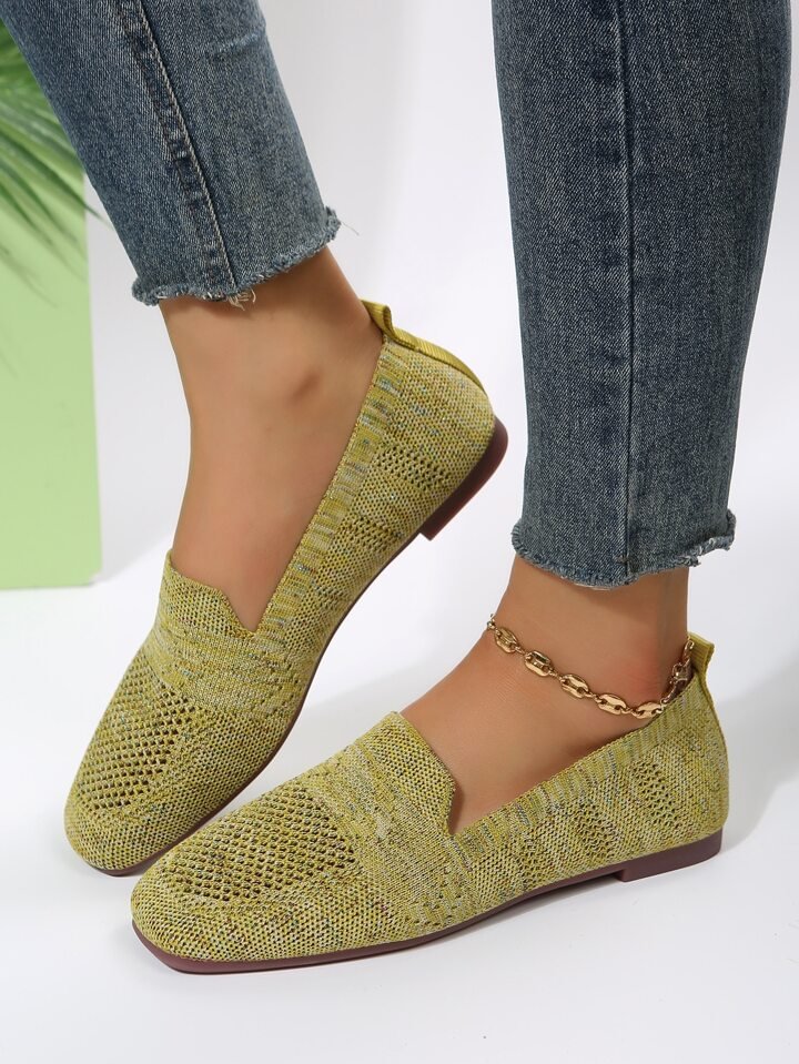 Orthopedic Knit Slip-On Flats