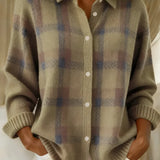 Women's Collared Button-Front Cardigan