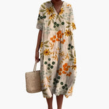 Floral Oversized Midi Dress