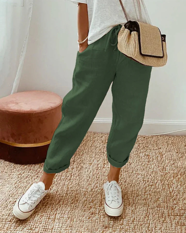 Relaxed Casual Drawstring Pants