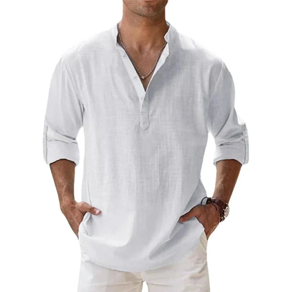 Relaxed Fit Henley Shirt