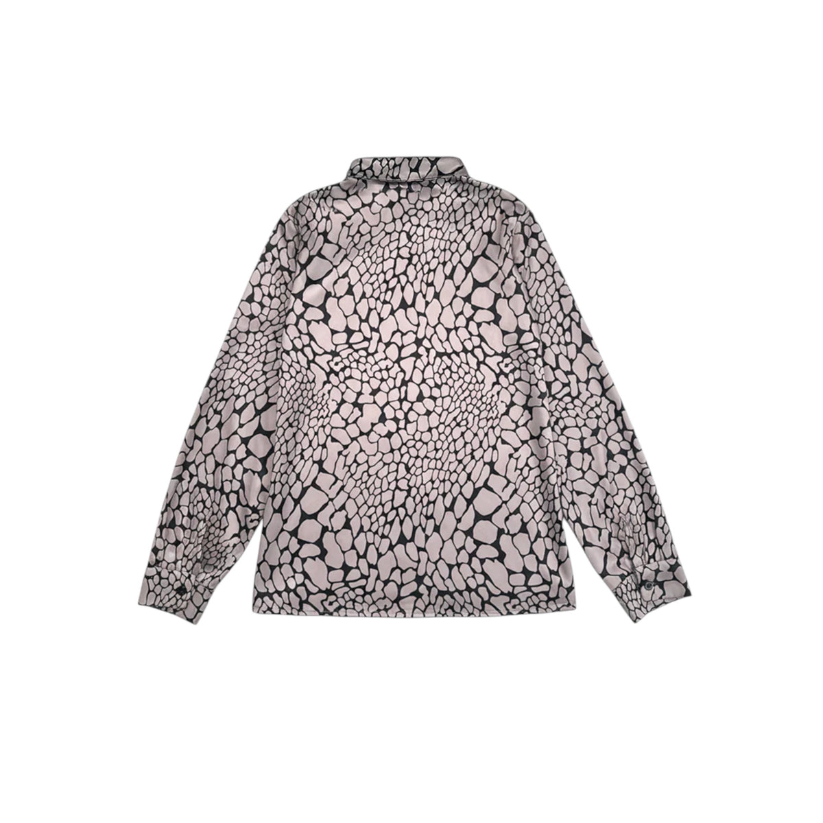 Animal Print Wrap Blouse