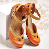 Women's Buckled Block Sandals
