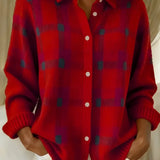 Women's Collared Button-Front Cardigan