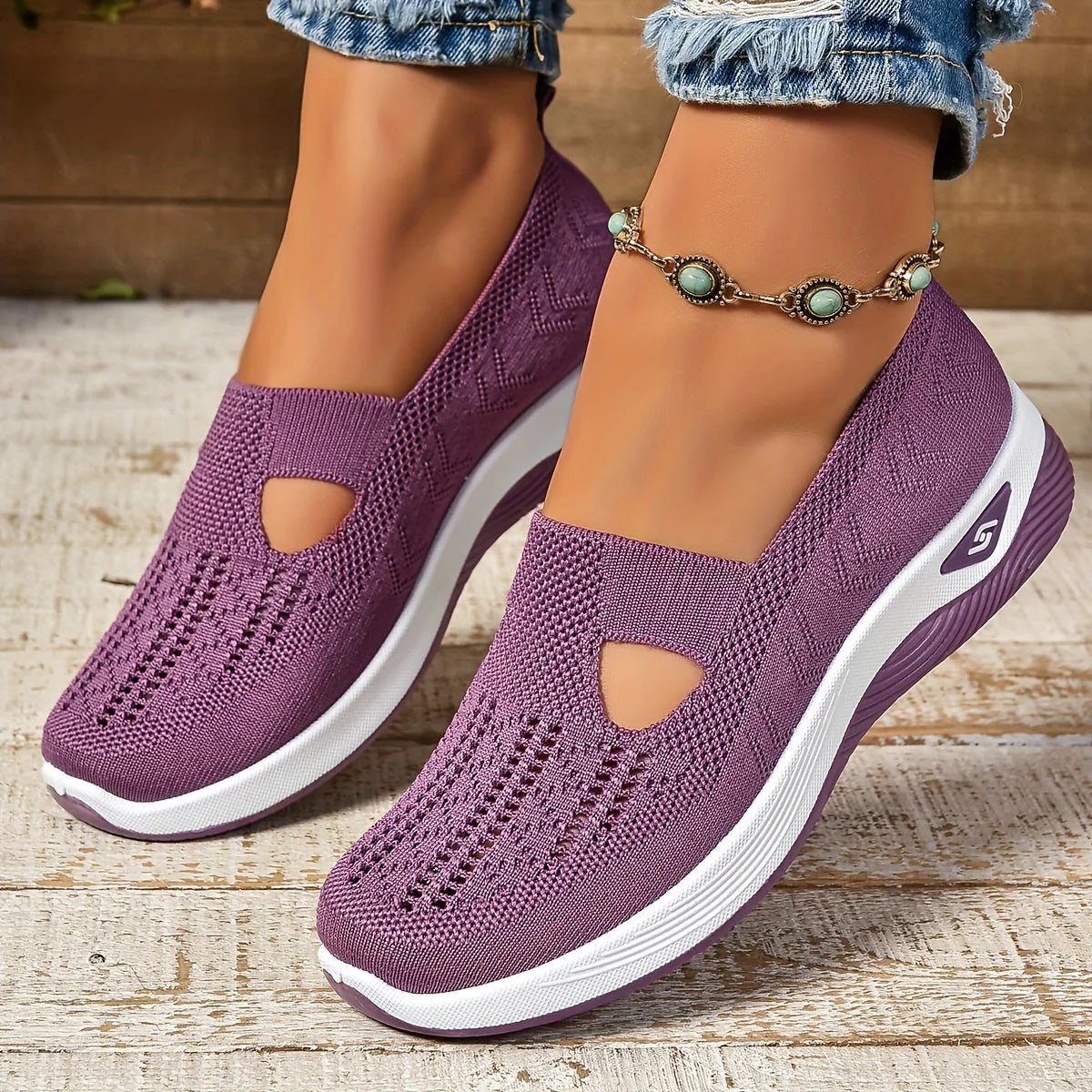 Orthopedic Knit Slip-On Shoes