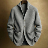 Men's Ribbed Button-Front Cardigan