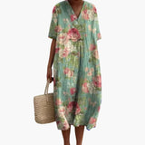 Floral Oversized Midi Dress