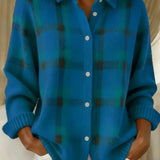 Women's Collared Button-Front Cardigan
