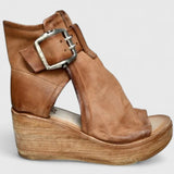 Women's Buckled Wedges Sandals
