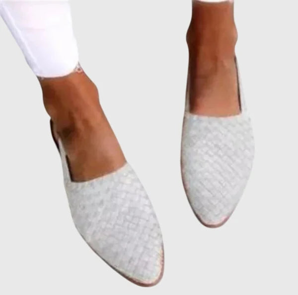 Woven Orthopaedic Slingback Flats