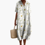 Floral Oversized Midi Dress