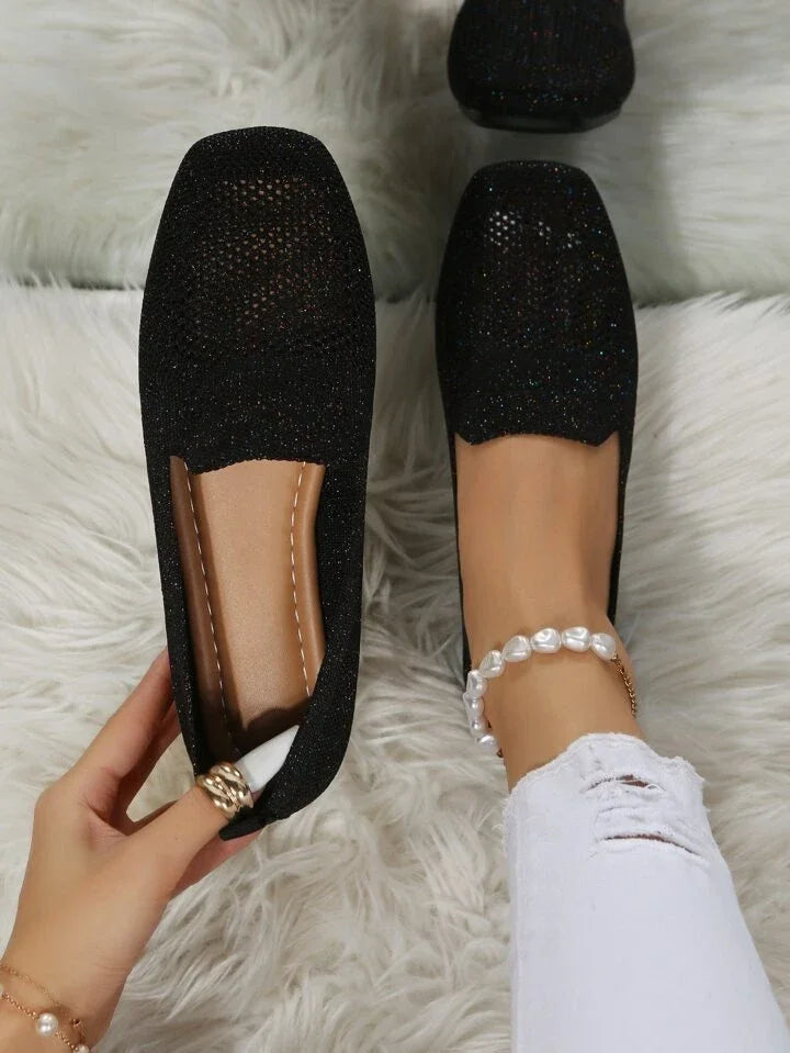 Orthopedic Knit Slip-On Flats
