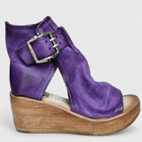 Women's Buckled Wedges Sandals