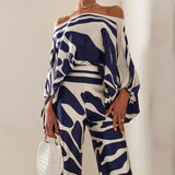 Off-Shoulder Lantern Sleeve Set