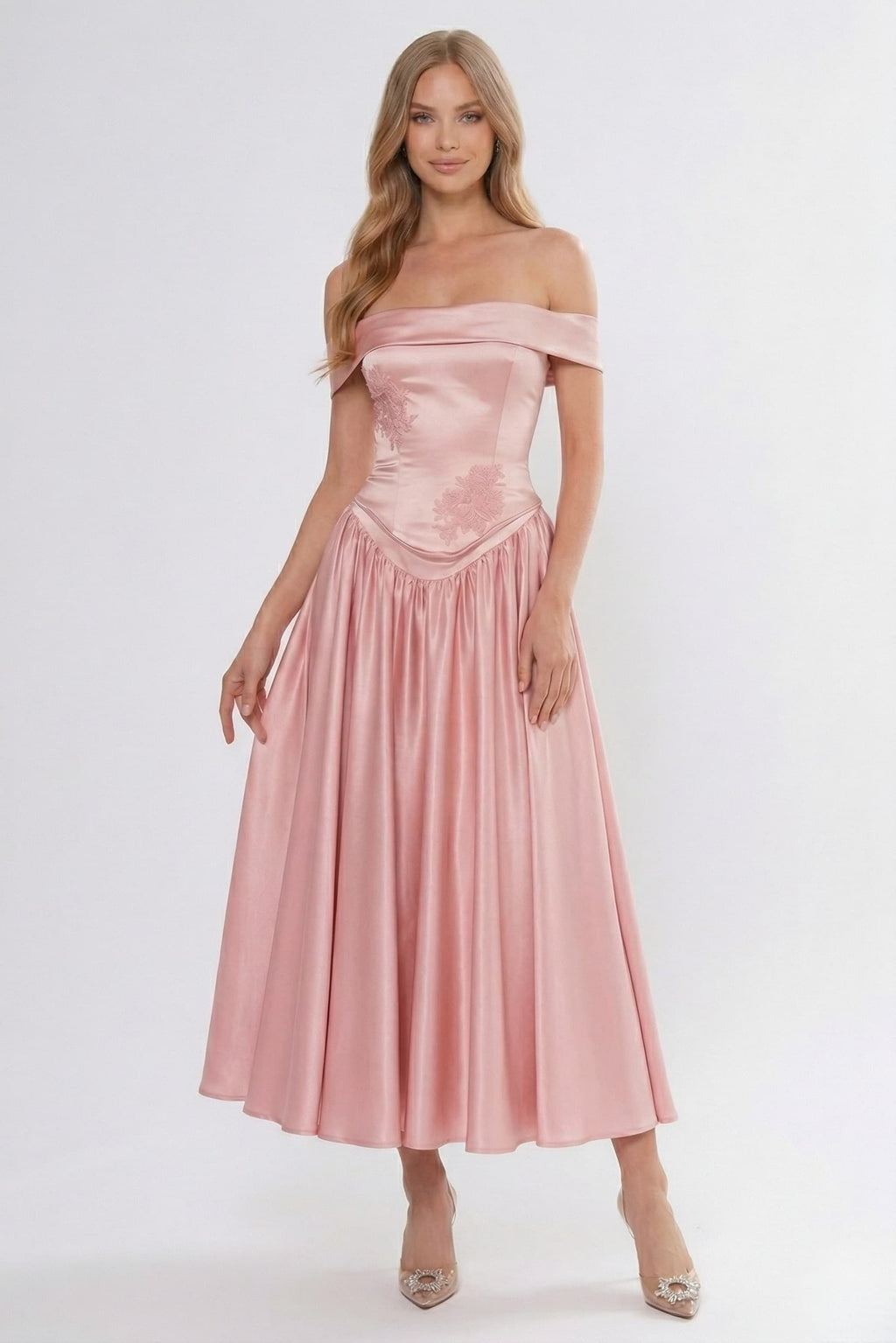 A-Line Ankle Length Cap Sleeve Bridesmaid Dress