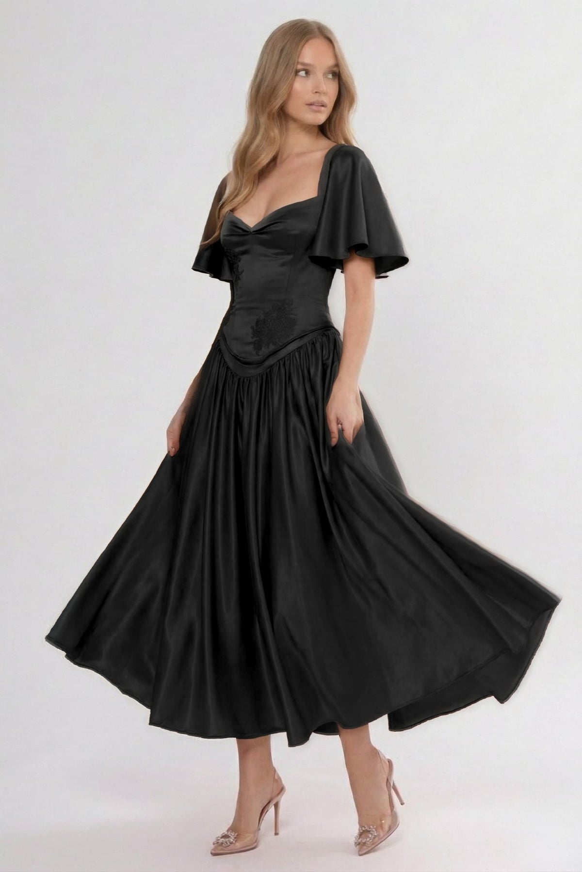 A-Line Ankle Length Bridesmaid Dress