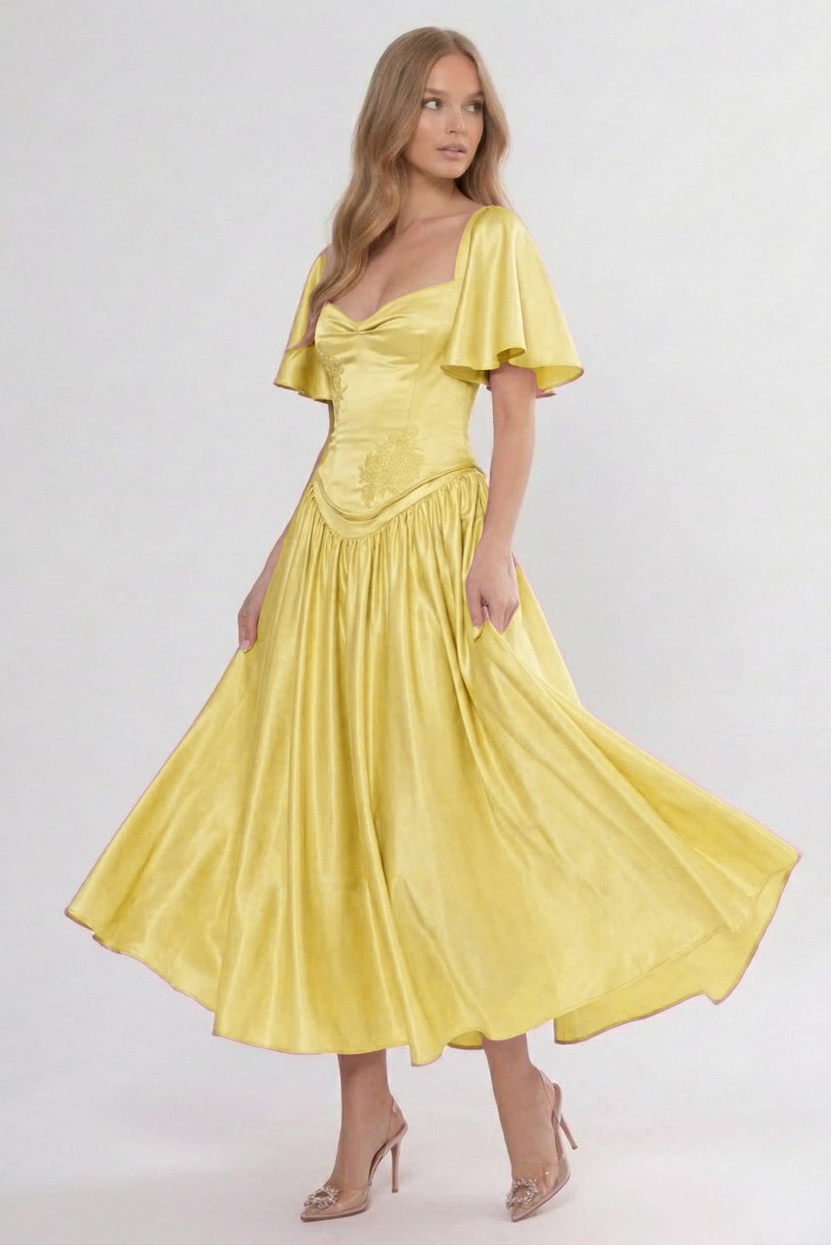 A-Line Ankle Length Bridesmaid Dress