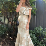 Mermaid Floor Length Mother of the Bride Dress