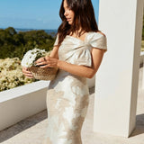 Mermaid Floor Length Mother of the Bride Dress