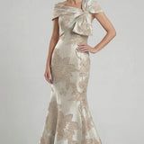 Mermaid Floor Length Mother of the Bride Dress
