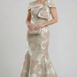 Mermaid Floor Length Mother of the Bride Dress