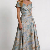 A-Line Floor Length Mother of the Bride Dress