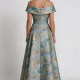 A-Line Floor Length Mother of the Bride Dress