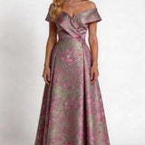 A-Line Floor Length Mother of the Bride Dress