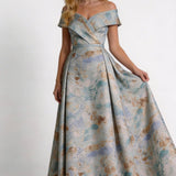 A-Line Floor Length Mother of the Bride Dress
