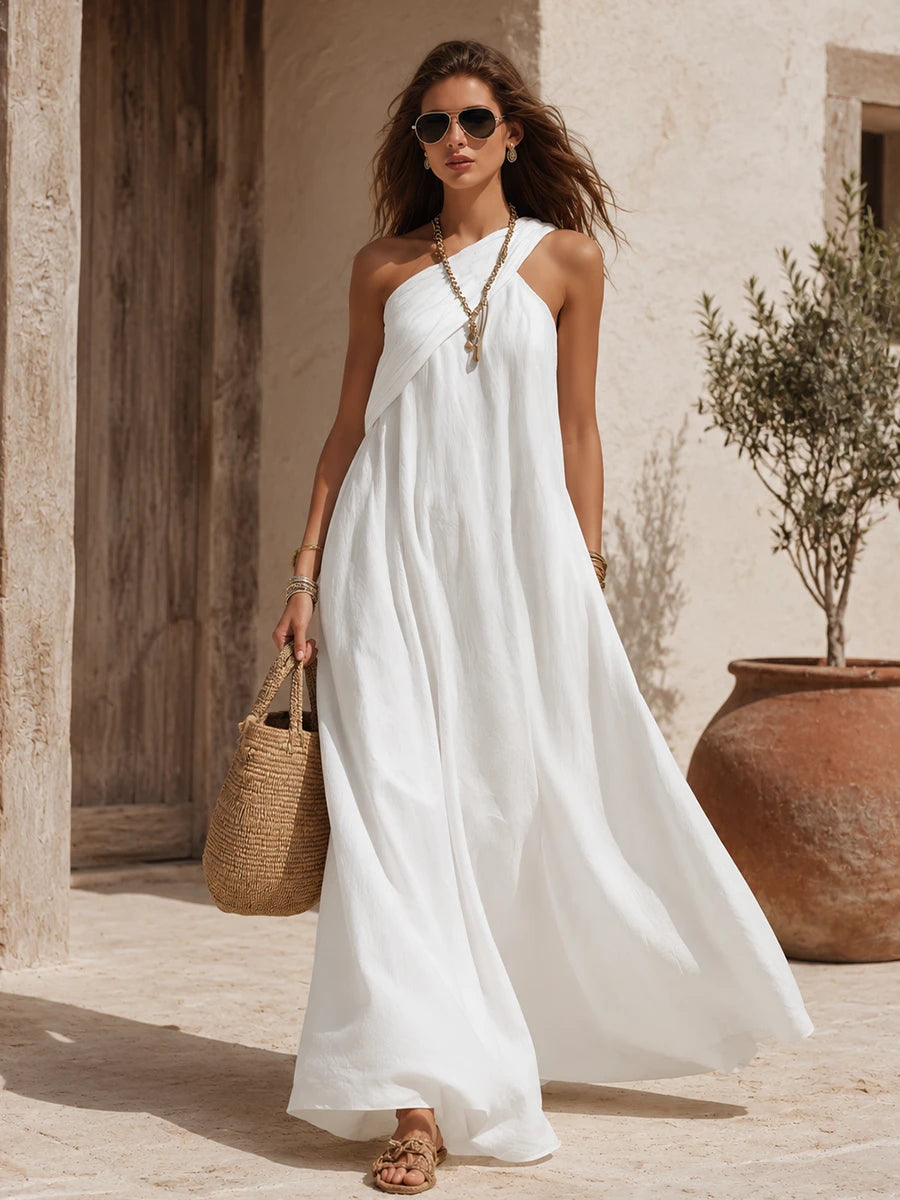 Asymmetric One-Shoulder Maxi
