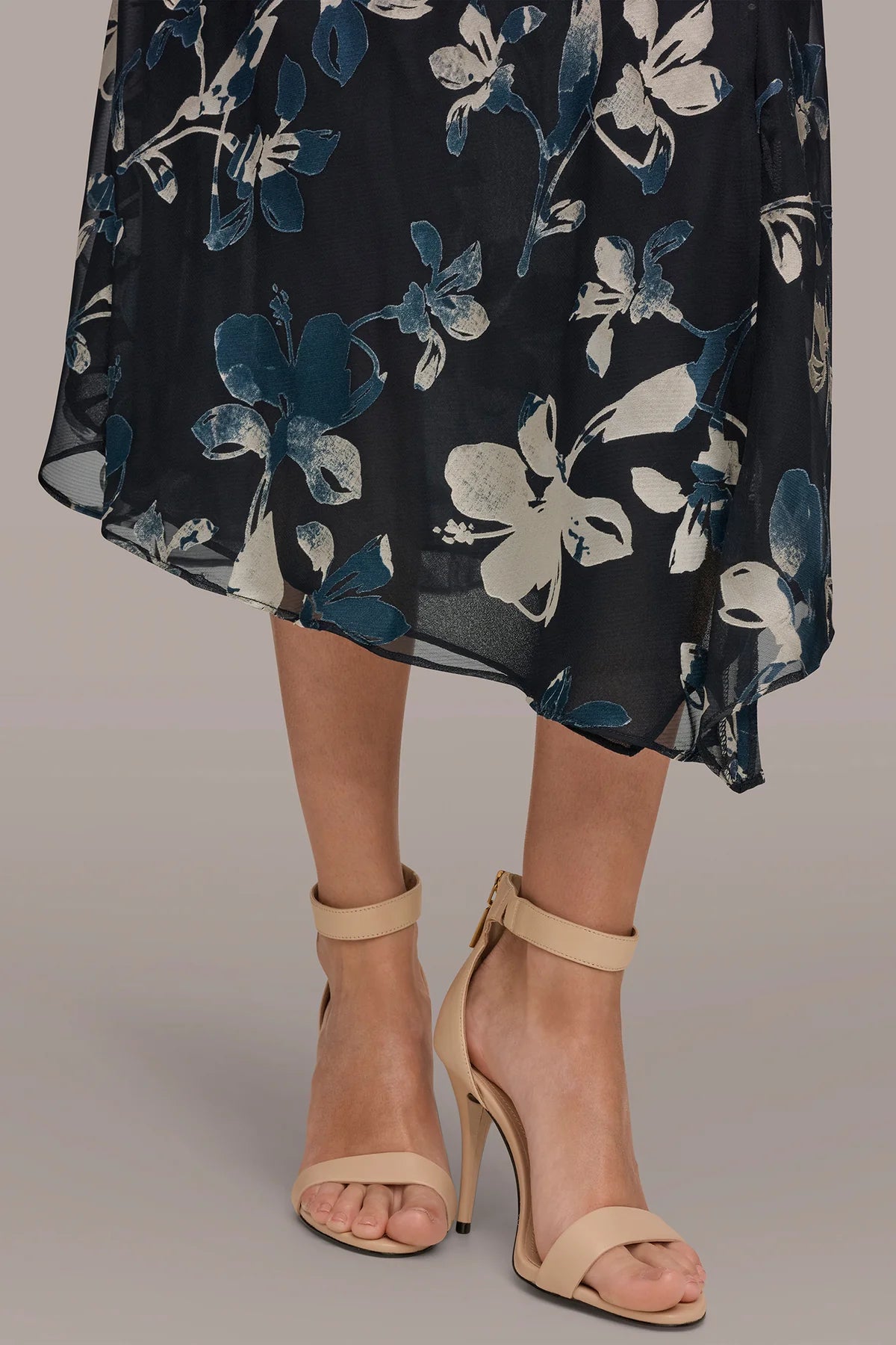 Floral Burnout Midi Dress