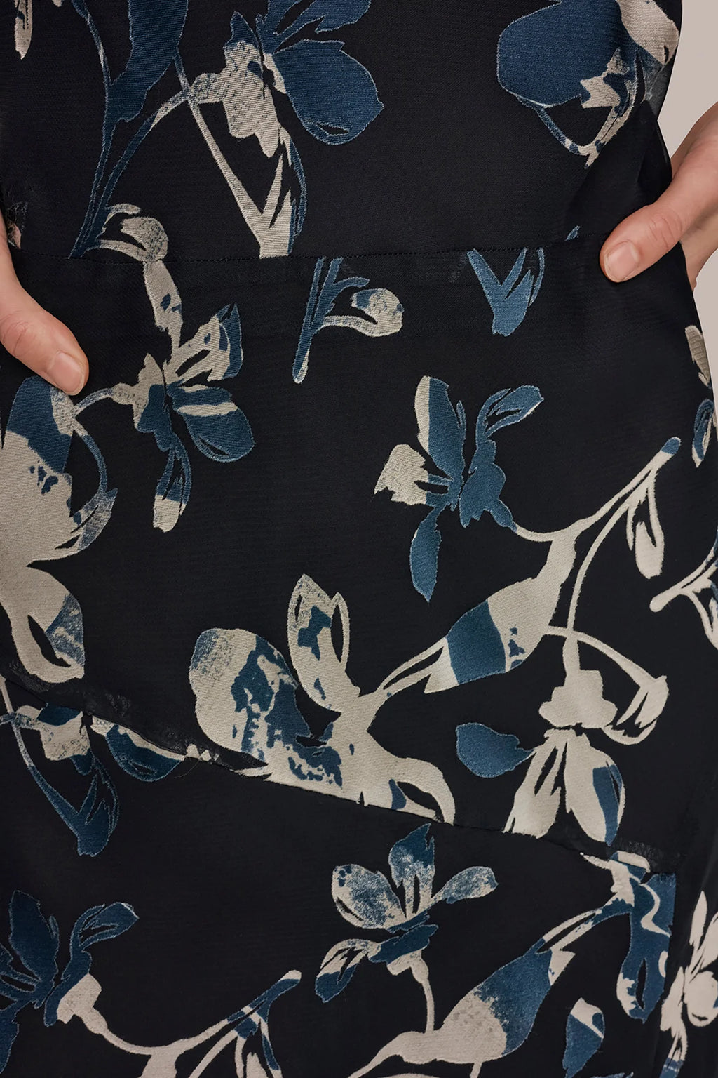 Floral Burnout Midi Dress