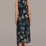 Floral Burnout Midi Dress