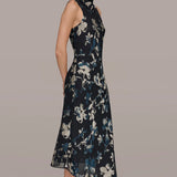 Floral Burnout Midi Dress